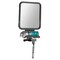 mDesign Large Modern Metal Suction Shaving Mirror Center for Bathroom
